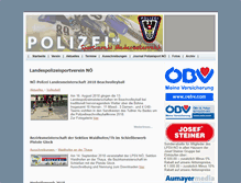 Tablet Screenshot of polizeisport.at
